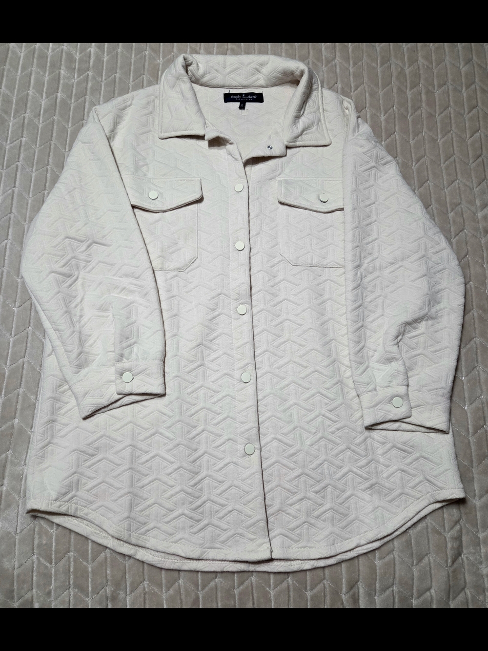 Simply Southern Women's Pink Quilted Jacket Trio- NWOT - Picture 3 of 4
